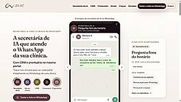Official website: illustrative WhatsApp reception, fictional clinic