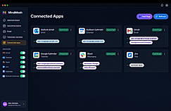 Connected sources give MindMesh the context it reads.