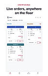 dinerr Mobile live orders board (illustrative data)