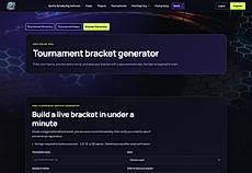 Tournament bracket generator interface