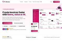 Create invoices with forms, voice or AI