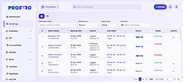 Bookings Page