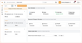 Custom inventory management dashboard
