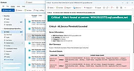 Alert Email Sample