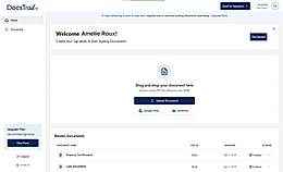 Docstrail Dashboard: Upload, Manage & Sign Documents Seamlessly