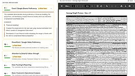 Candidate Resume Evidence & Criteria Breakdown