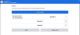 Waybill creation screen