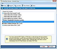 select pst file