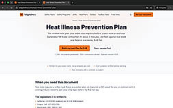Heat Illness prevention plan
