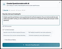 AI questionnaire creation: just describe what you want to evaluate for the team