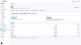 Theoretical vs. actual COGS dashboard