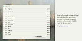 Sync transactions to Google Sheets and Excel