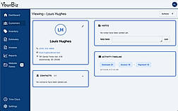 Keep customer contact information, notes, related contacts, and repair activity together in a single customer profile.