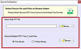 select pst file