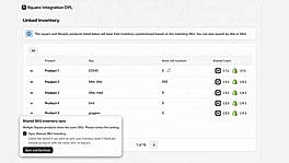 square integration inventory management - DPL