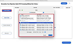Click Select File(s) to upload the PST/OST file, and click Open.