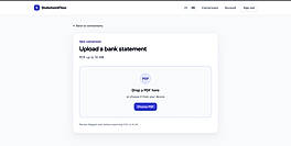 Upload a Bank Statement PDF