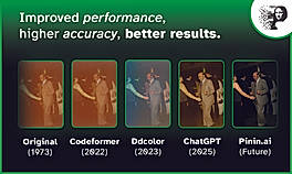 How Pinin compares with other AI image restoration tools