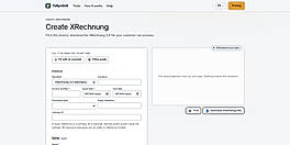 Create an XRechnung from a guided form