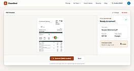 CleanStmt — upload a bank statement PDF