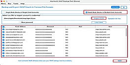 Click Import CSV to upload the Email ID, password, port, and host details,