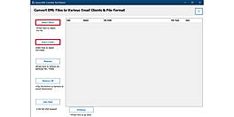 Choose Select File(s) and Select Folders to browse the required EML file and click Next.