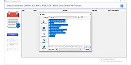 Click the Add File or Add Folder button and browse to select the ICS files.