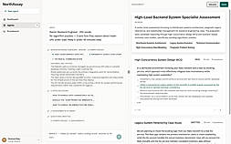 MCQ and written assessments generated from the role brief