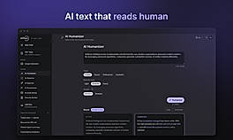 Eliten AI Humanizer interface showing tone and rewrite level controls, with a side-by-side comparison of original AI-generated text and humanized output
