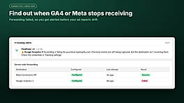 GA4 forwarding failed alert