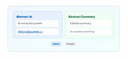 Dual-Panel Abstract Editor