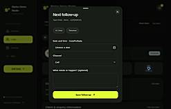 Schedule follow-ups