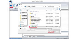 Click Open and add the BKF file.