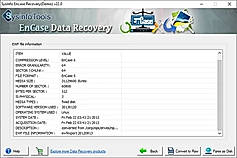 You can check the EWF file information here. Click the Parse as Disk button to scan the hard disk image.