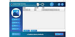 Add File option to browse the Image file types and click Next.