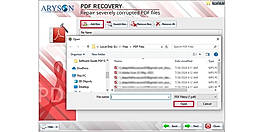 Click on Add Files and browse for PDF files saved on your PC. Select, click Open, and add them to the software.