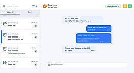 Shared inbox and two-way patient texting