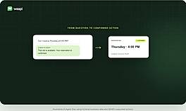 AI Agent and checked reservations — illustrative preview