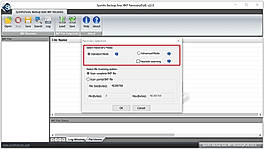 Step 2: Then choose the recovery mode depending on the severity of corruption.