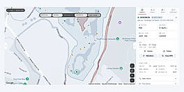 Live map of golf carts