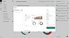 Export dialog for a dashboard