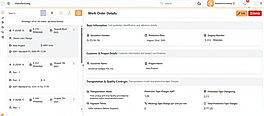 Manufacturing custom ERP dashboard