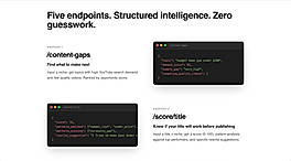 Structured intelligence via API. Zero guesswork.