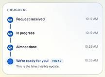 Live status pages reduce calls and keep customers informed.