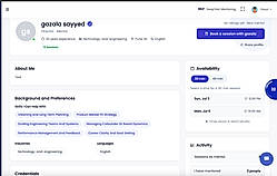 Profile page