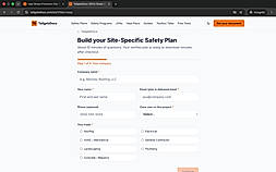 Build your site specific safety plan