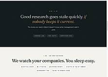 Portfolio monitoring — ongoing tracking of companies and material changes