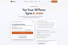 Live demo: talk to the OnCrew AI receptionist from the website