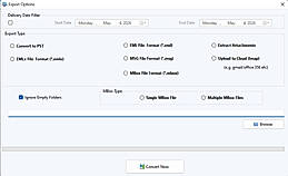 Choose file format