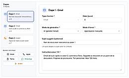 AI sequence editor with manual approval